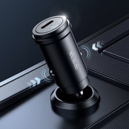 Chargeur Auto Avec Câble USB-C Mcdodo CC-7495, 45W, 3A, 1 x USB-C, Noir