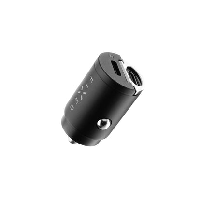 Chargeur Auto Fixed, 30W, 3A, 2 x USB-C, Noir