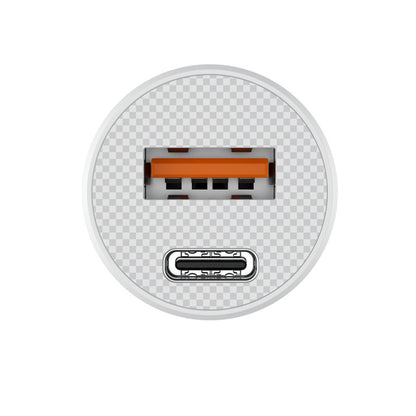 HAVIT CC2022 Car Charger, 20W, 3A, 1 x USB-A - 1 x USB-C, White