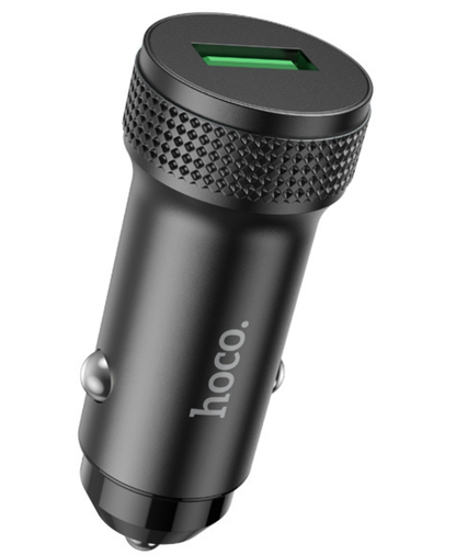 Chargeur Auto HOCO Z49A, 18W, 3A, 1 x USB-A, Noir