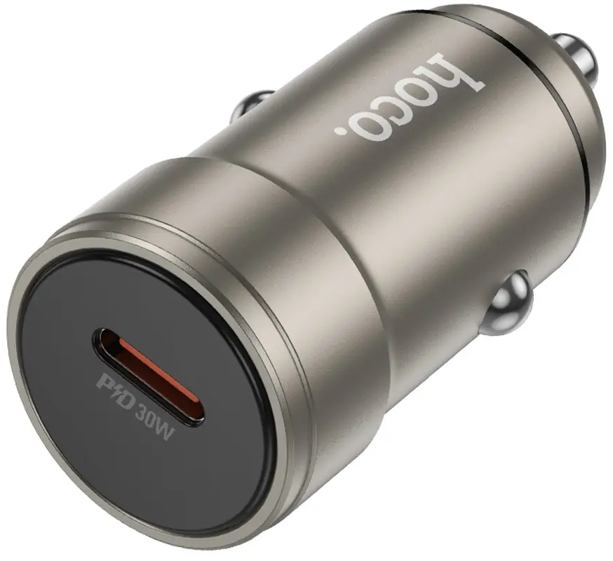 HOCO Z57 Car Charger, 30W, 3A, 1 x USB-C, Gray
