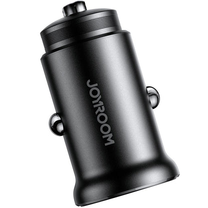 Joyroom JR-CCN05 Car Charger, 30W, 3A, 1 x USB-A - 1 x USB-C, Black