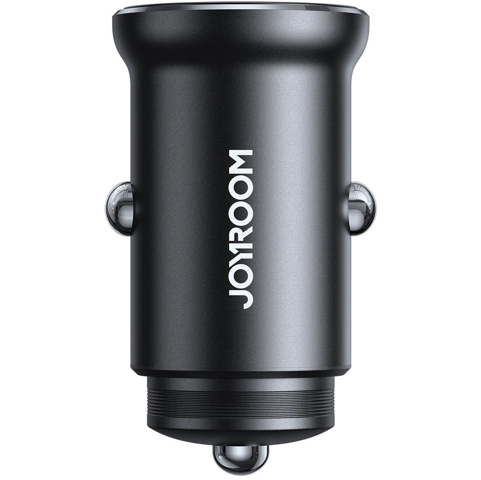 Joyroom JR-CCN06 Car Charger, 30W, 3A, 2 x USB-C, Black