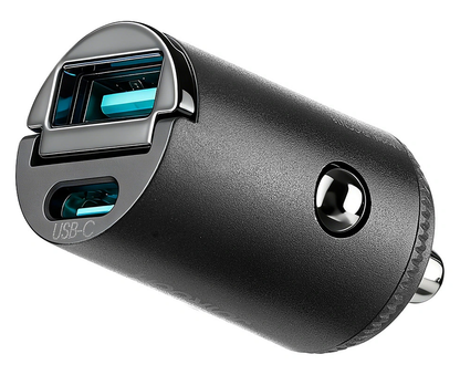 Chargeur Auto Joyroom JR-CCN18, 65W, 1 x USB-A - 1 x USB-C, Noir