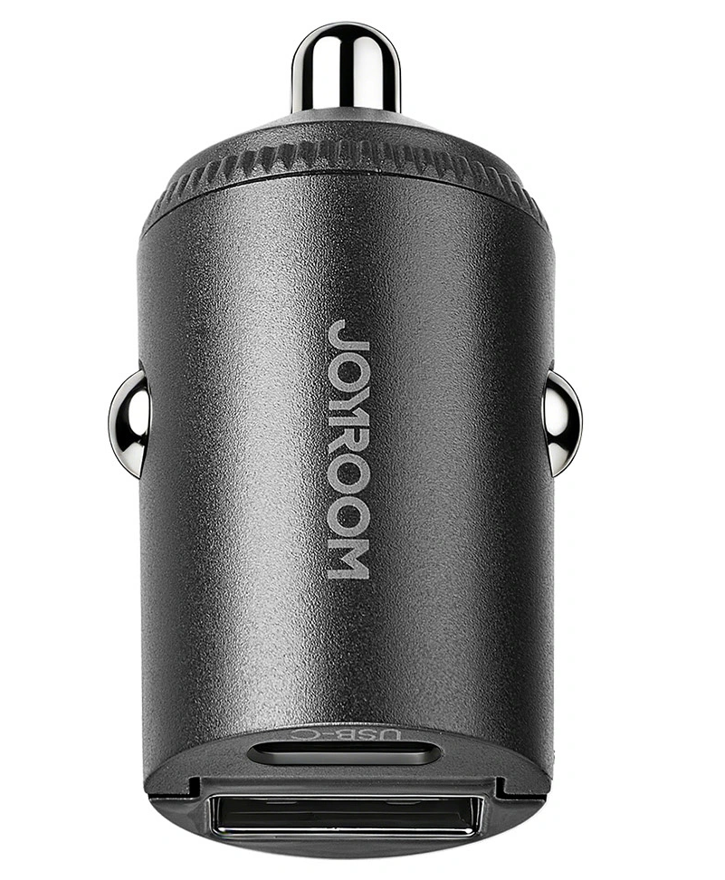 Chargeur Auto Joyroom JR-CCN18, 65W, 1 x USB-A - 1 x USB-C, Noir