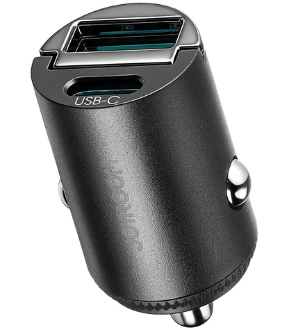 Chargeur Auto Joyroom JR-CCN18, 65W, 1 x USB-A - 1 x USB-C, Noir