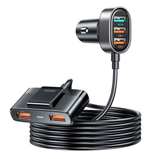 Chargeur de voiture Joyroom JR-CL03 Pro, 45W, 3.1A, 5 x USB-A, noir 