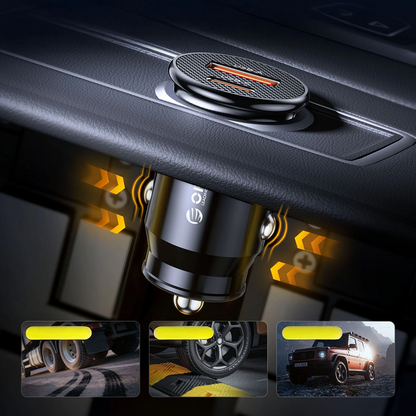 Chargeur Auto Orico PowerMini, 30W, 3A, 1 x USB-A - 1 x USB-C, Noir