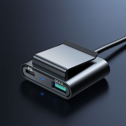 Chargeur de voiture Joyroom JR-CL05, 72W, 3A, 2 x USB-C - 3 x USB-A, Noir