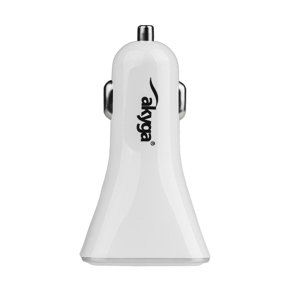 Chargeur Auto Akyga AK-CH-09, 10W, 2A, 4 x USB-A, Blanc