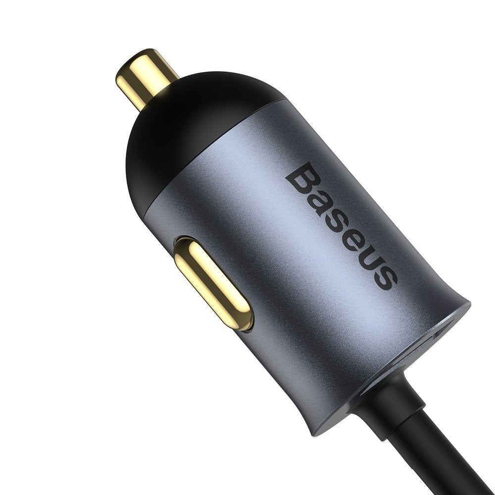 Baseus Chargeur de voiture Share Together, 120W, 3A, 3 x USB-A - 1 x USB-C, Gris CCBT-B0G