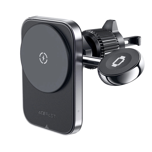 Chargeur Auto Sans Fil Acefast D18 2en1, 15W, 1.67A, Noir