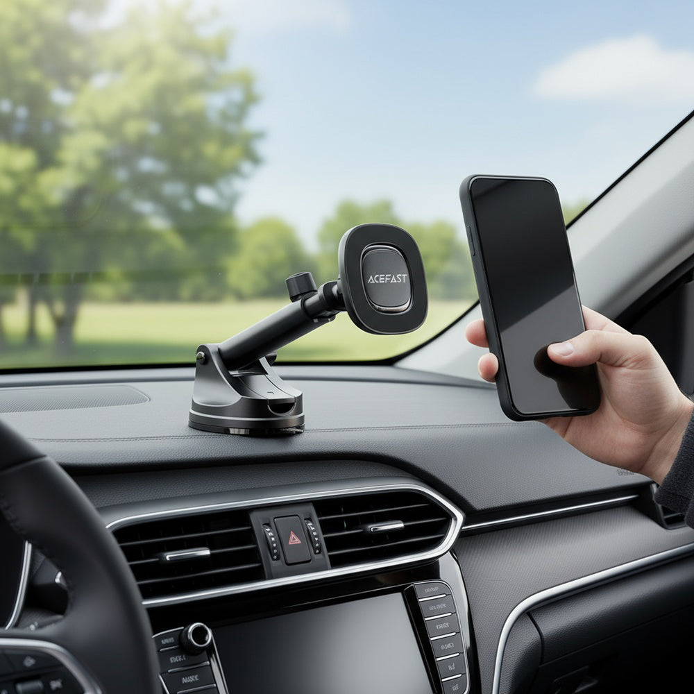 Chargeur Auto Sans Fil Acefast D47, 15W, 1.67A, Noir