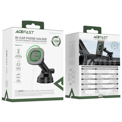 Chargeur Auto Sans Fil Acefast D47, 15W, 1.67A, Noir