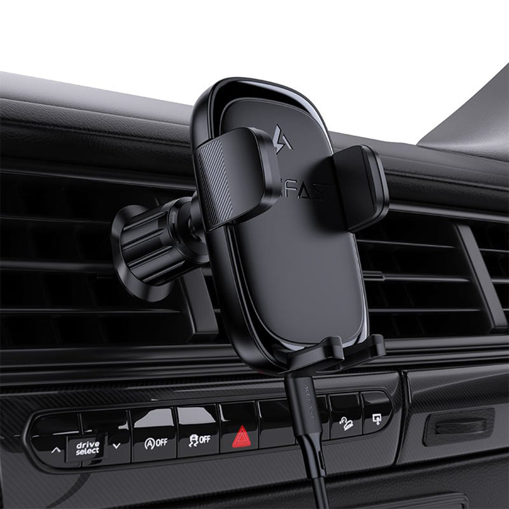 Chargeur Auto Sans Fil Acefast D48, 15W, 1.67A, Noir