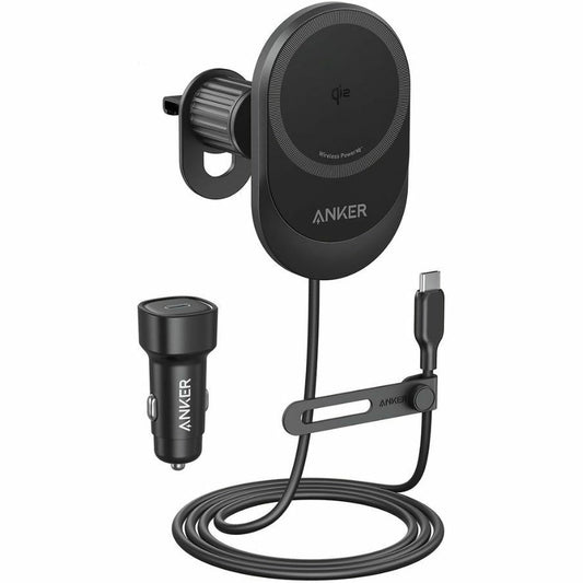 Chargeur Auto Sans Fil Anker MagGo, 15W, 1.67A, Noir B2932G11