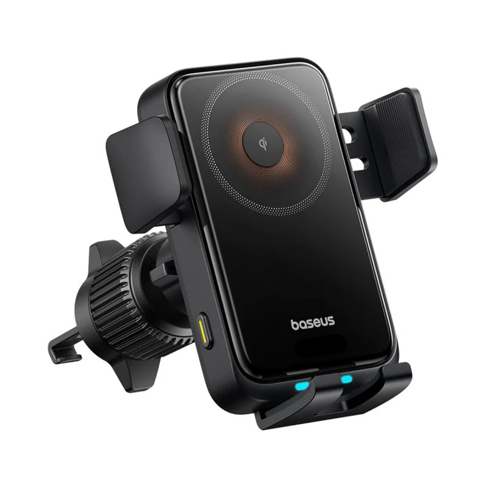 Chargeur Auto Sans Fil Baseus Wisdom Pro Vent, 15W, 1.67A, Noir C40381501123-00