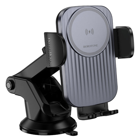 Chargeur Auto Sans Fil Borofone BH222 Leading, 15W, 1.67A, Noir