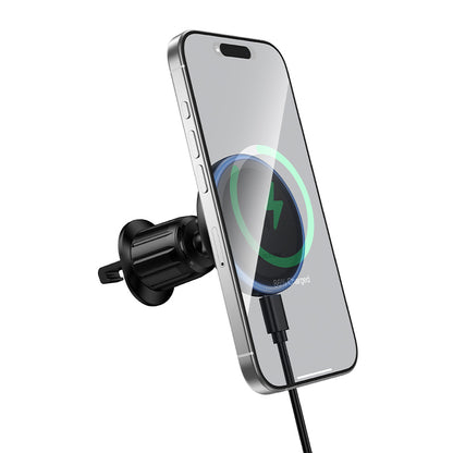 Chargeur Auto Sans Fil Borofone BH224 Flash, 15W, 1.67A, Noir