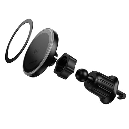Chargeur Auto Sans Fil Borofone BH224 Flash, 15W, 1.67A, Noir