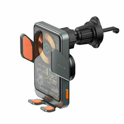 Chargeur Auto Sans Fil HAVIT W3033, 15W, 1.67A, Noir Argenté