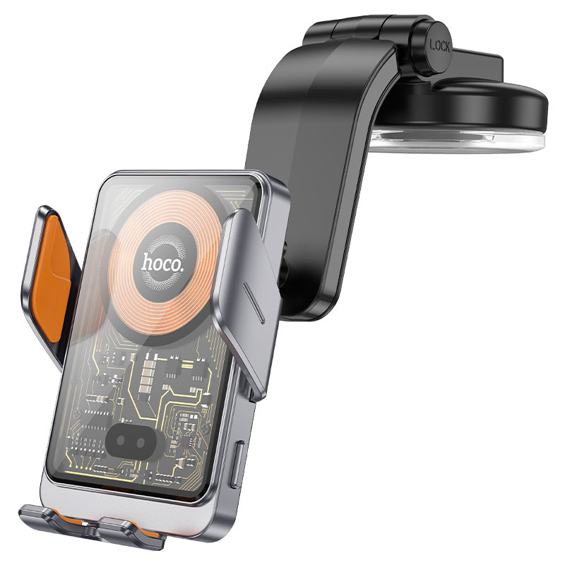 Chargeur Auto Sans Fil HOCO HW8, 15W, 1.67A, Noir
