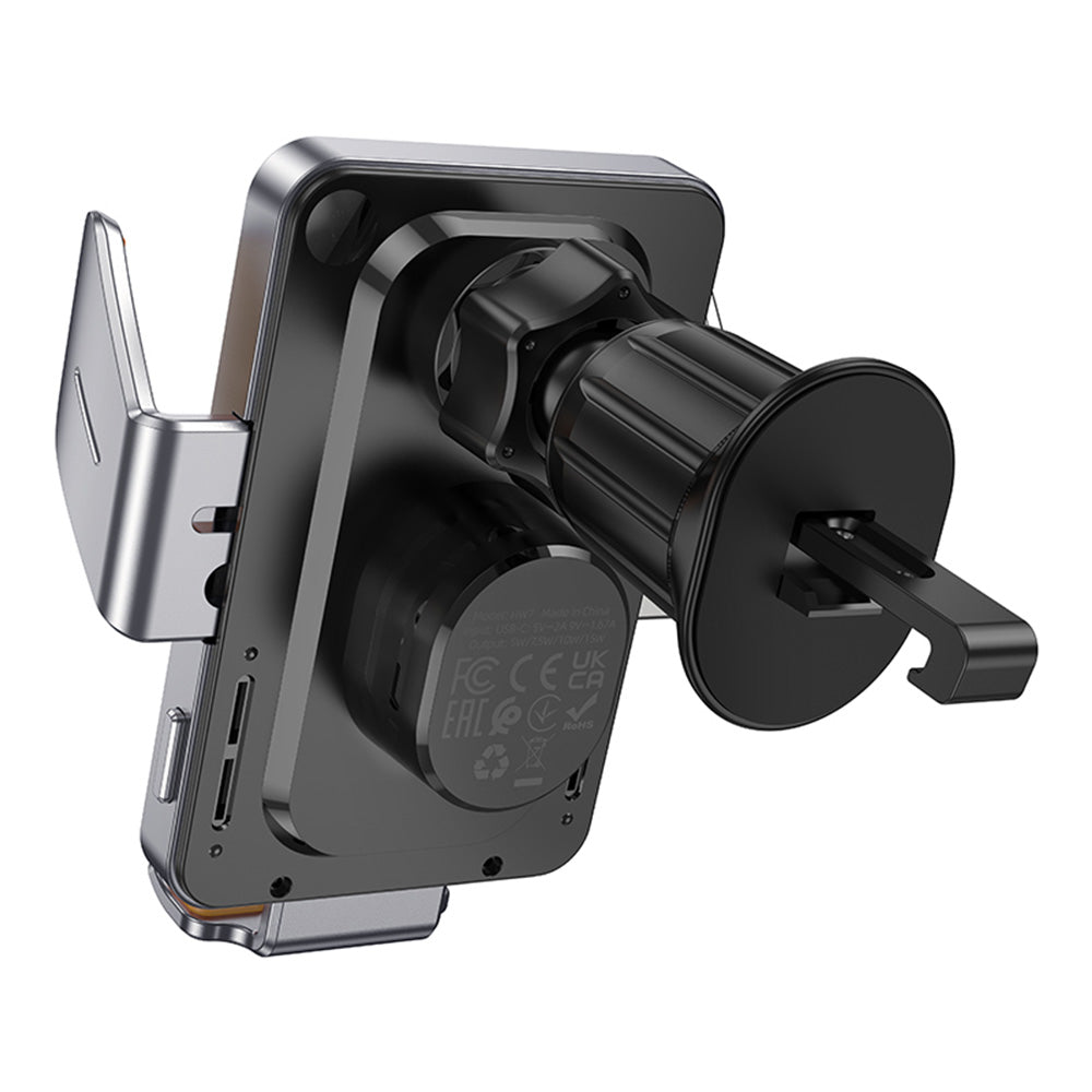 Chargeur Auto Sans Fil HOCO HW7, 15W, 1.67A, Noir