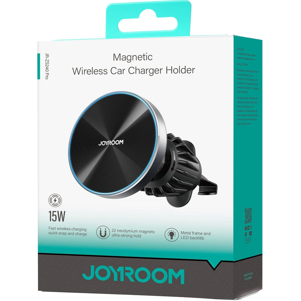 Chargeur Auto Sans Fil Joyroom JR-ZS240 Pro, 15W, 1.67A, Noir