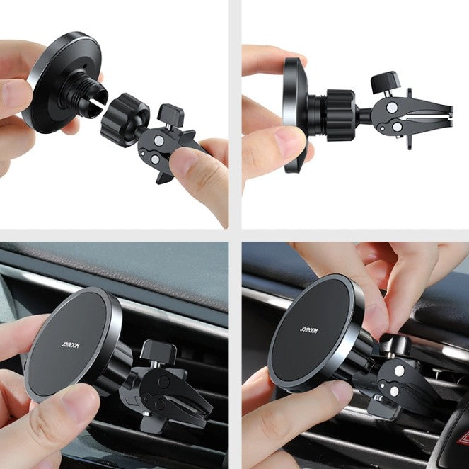 Chargeur Voiture Sans Fil Joyroom JR-ZS240 Air Vent, 15W, 1.67A, Noir