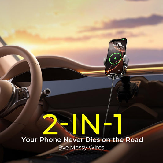 Chargeur Auto Sans Fil Lisen W605, 15W, 1.67A, Noir YL0225030014