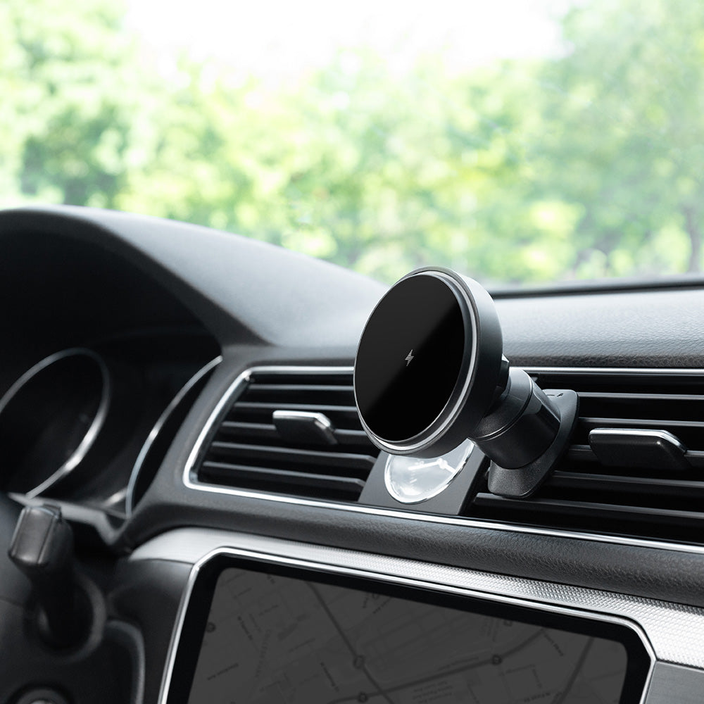 Chargeur Auto Sans Fil Proove Light Circle, 15W, 1.67A, Noir WHLC15010001