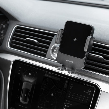 Chargeur Auto Sans Fil Proove Sonic, 15W, 1.67A, Gris WHSN15002001