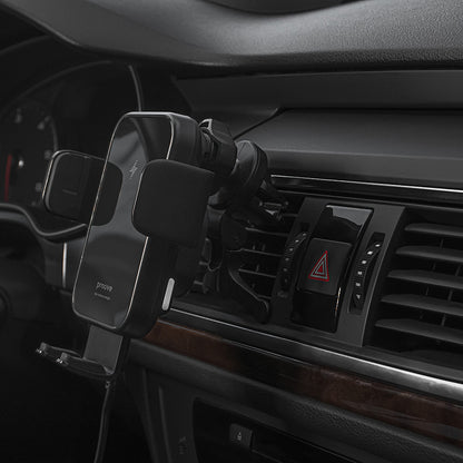 Chargeur Auto Sans Fil Proove Triple Clamp, 15W, 1.67A, Noir WHTC15010001