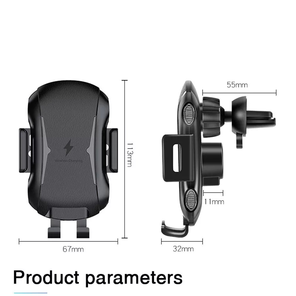 Chargeur Auto Sans Fil Techsuit CAPD032 Premium, 10W, 1.1A, Noir