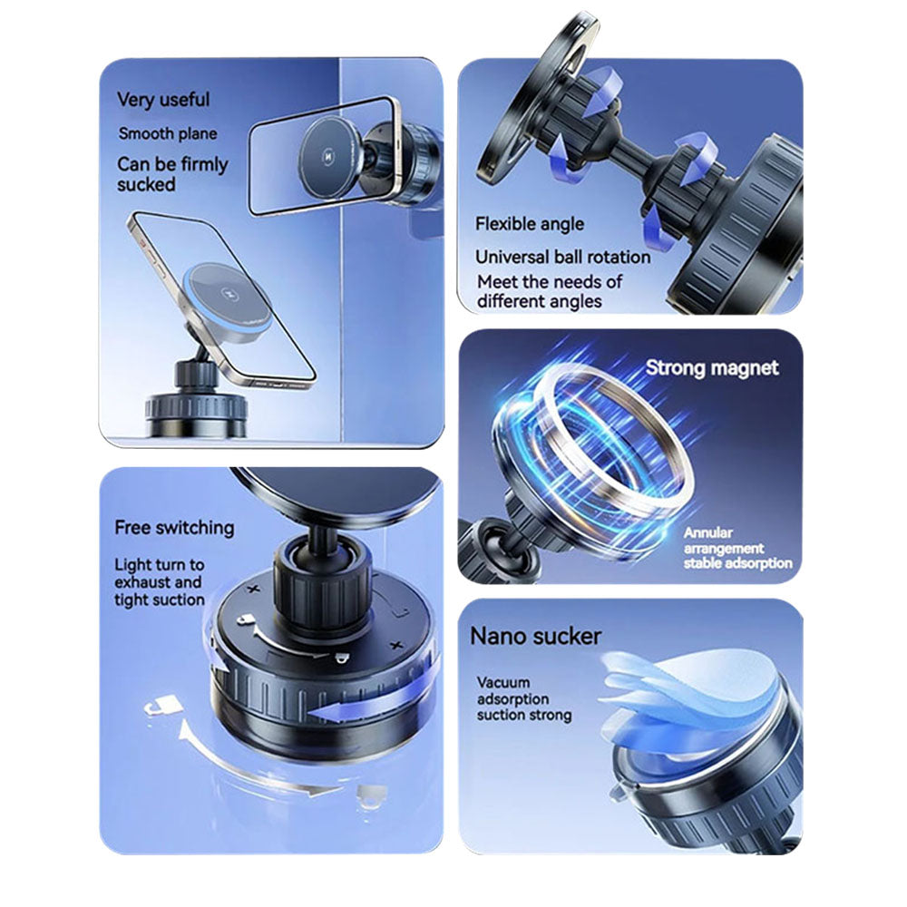 Chargeur Auto Sans Fil Techsuit HOLD253, 15W, 1.67A, Noir