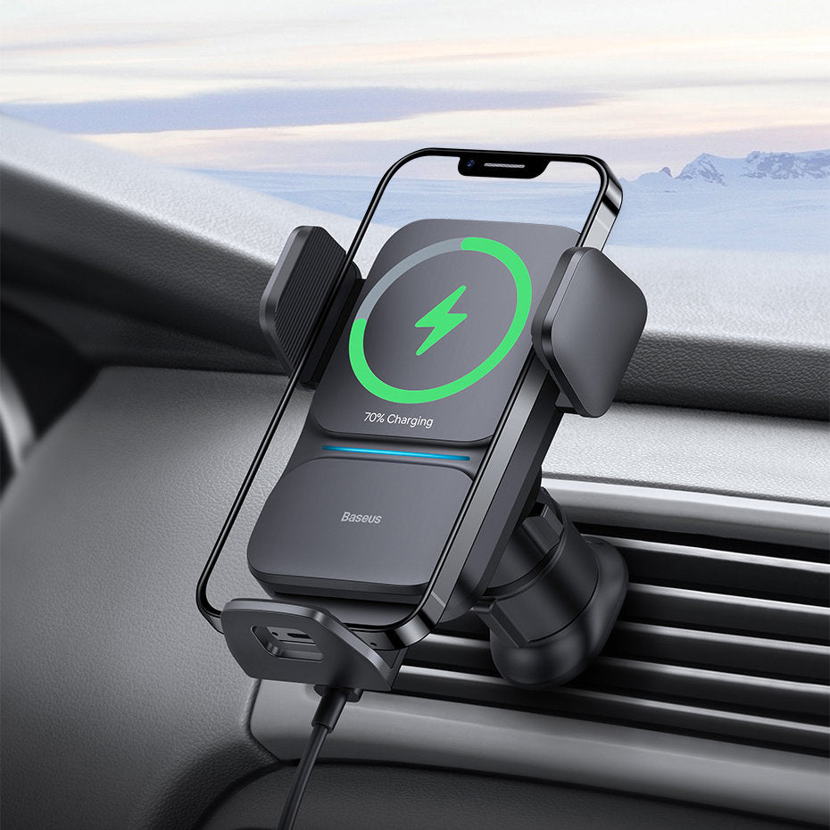 Baseus Wisdom Wireless Car Charger, 15W, 1.67A, Noir CGZXX000001 