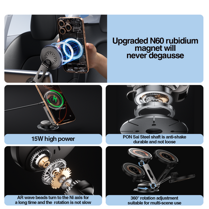 Chargeur Auto Sans Fil XO Design CX036, 15W, 1.67A, Noir