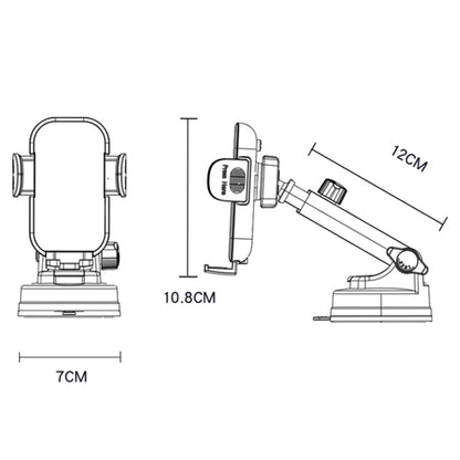 Chargeur Auto Sans Fil Yesido C197, 15W, 1.67A, Noir