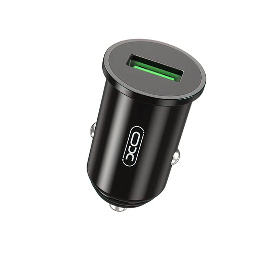 Chargeur de voiture XO Design CC39, 18W, 3A, 1 x USB-A, Noir