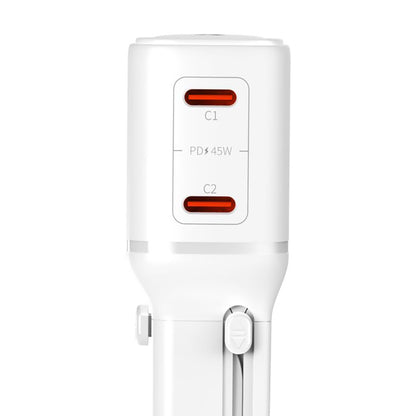 Chargeur secteur 3MK Globe Travel, 45W, 3A, 2 x USB-C, Blanc