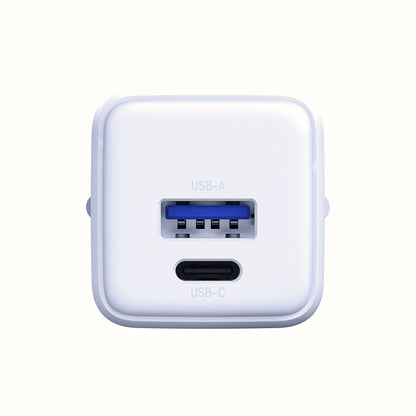 Chargeur Réseau 3MK Hyper, 20W, 3A, 1 x USB-A - 1 x USB-C, Blanc