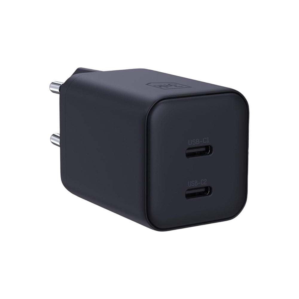 Chargeur secteur 3MK Hyper, 45W, 2 x USB-C, Noir