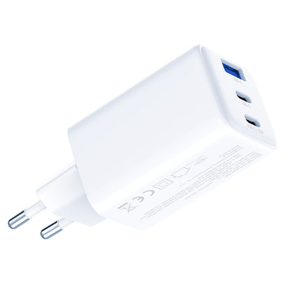 Chargeur Réseau 3MK Hyper, 65W, 3.25A, 1 x USB-A - 2 x USB-C, Blanc