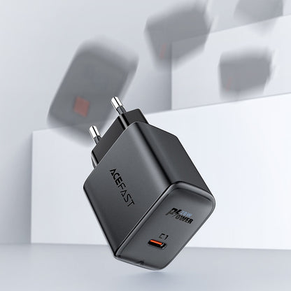 Chargeur réseau Acefast A1, 20W, 3A, 1 x USB-C, Noir