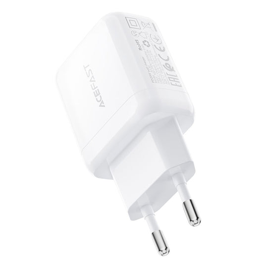 Chargeur réseau Acefast A130, 20W, 3A, 1 x USB-C, Blanc