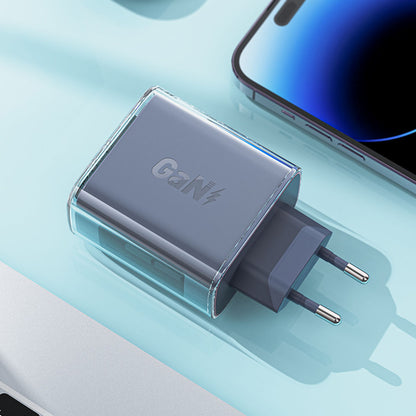 Chargeur Réseau Acefast A45 Exploration, 65W, 3.25A, 1 x USB-A - 2 x USB-C, Gris
