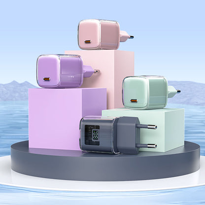 Chargeur Réseau Acefast A53 Sparkling Display, 30W, 3A, 1 x USB-C, Violet