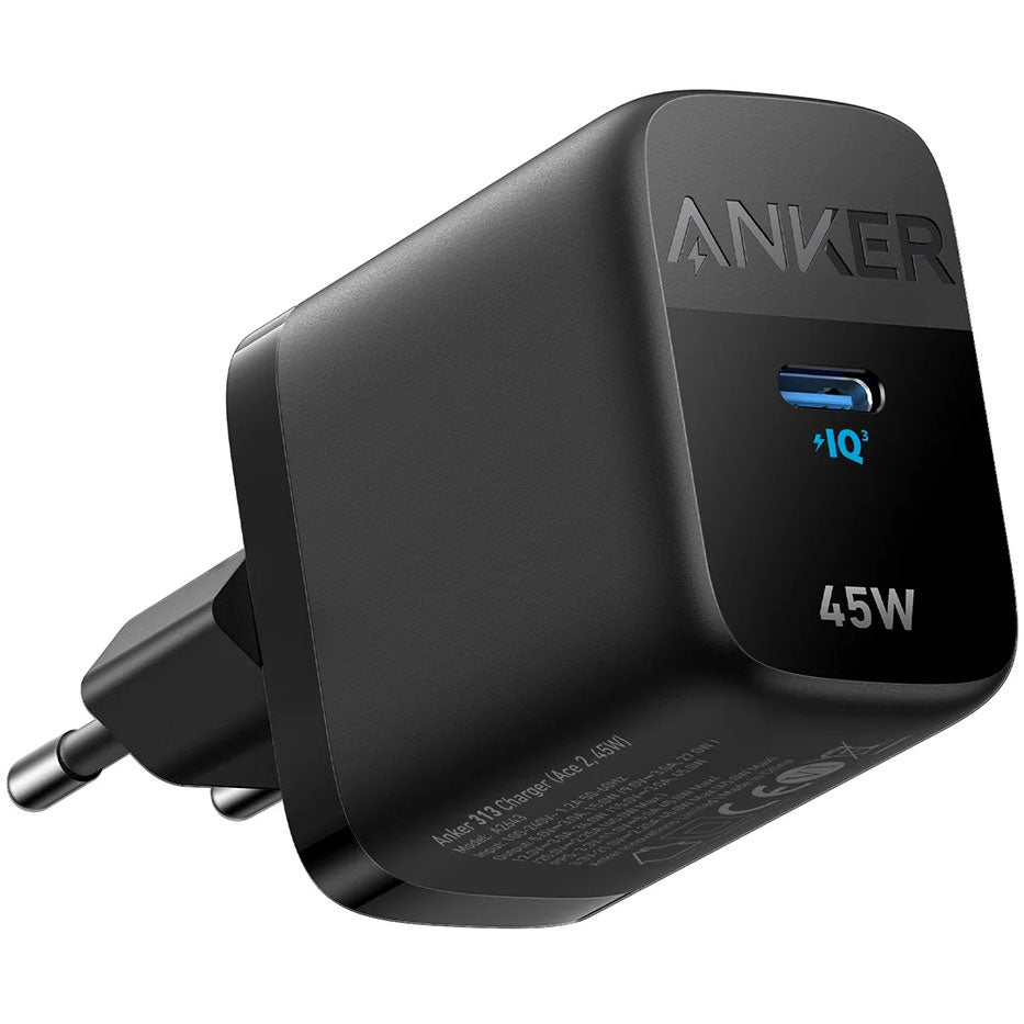 Chargeur réseau Anker 313, 45W, 3A, 1 x USB-C, Noir A2643G11 