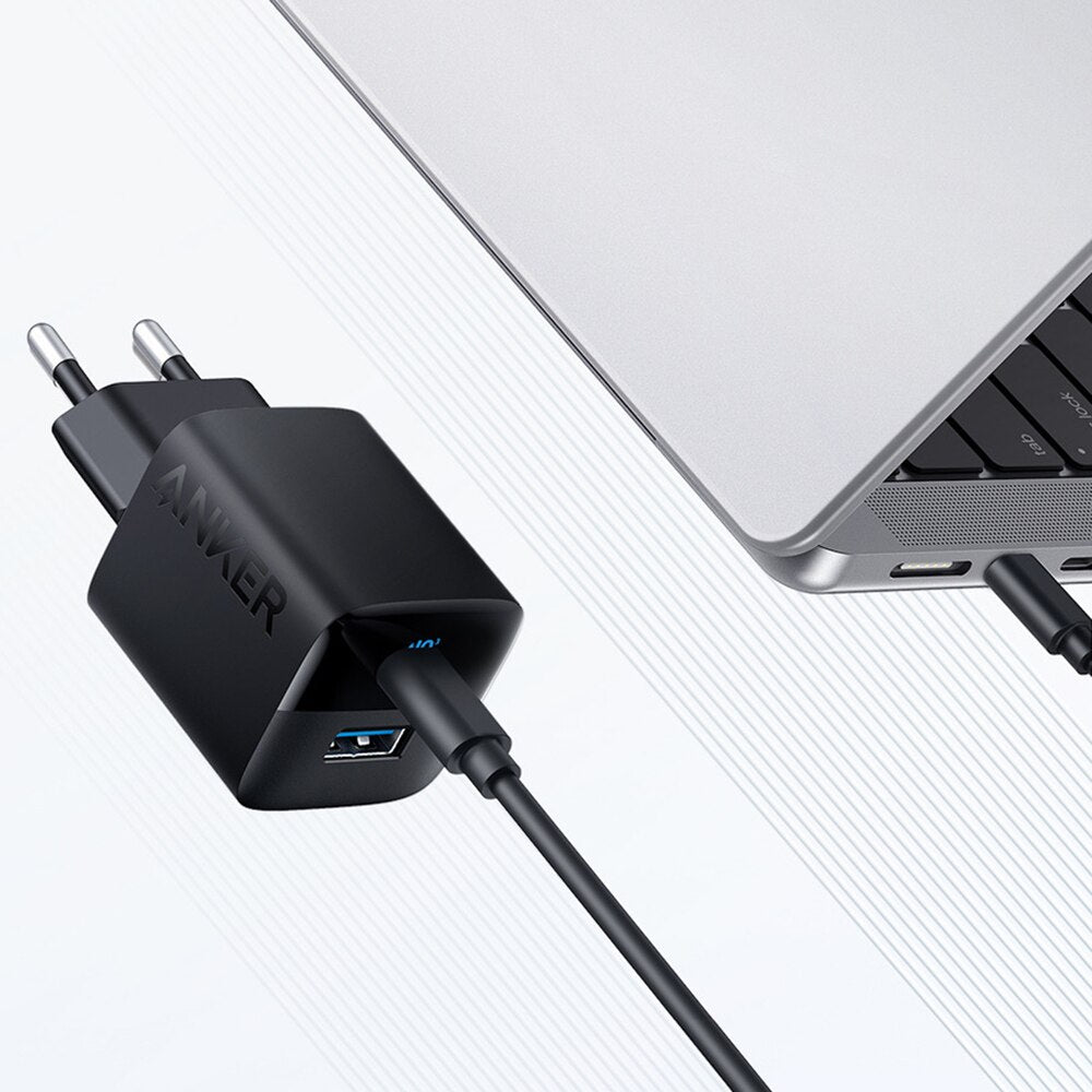 Chargeur réseau Anker 323, 33W, 3A, 1 x USB-A - 1 x USB-C, noir A2331G11 