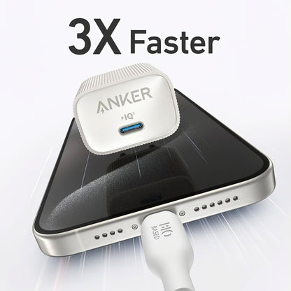 Chargeur réseau Anker 511 Nano 4, 30W, 3A, 1 x USB-C, blanc A2337G21 